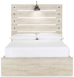Cambeck Whitewash Full Panel Youth Bed w/ 2 Storage Drawers - Ornate Home