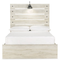 Cambeck Whitewash Full Panel Youth Bed with 4 Storage Drawers - Ornate Home