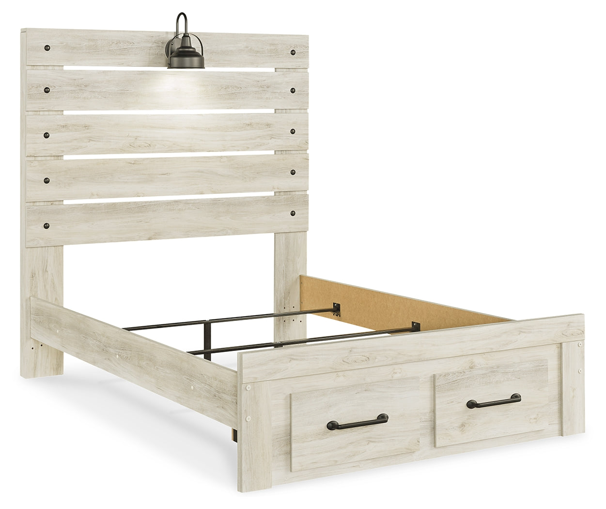 Cambeck Whitewash Full Storage Bed, Dresser and Mirror (Online Special Price) - Ornate Home