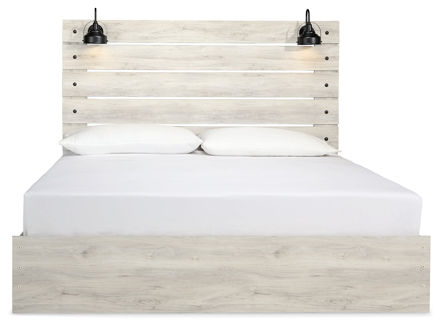 Cambeck Whitewash King Panel Bed, Dresser, Mirror and 2 Nightstands (Online Special Price) - Ornate Home
