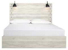 Cambeck Whitewash King Panel Bed, Dresser, Mirror and 2 Nightstands - Ornate Home