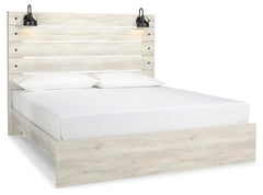 Cambeck Whitewash King Panel Bed, Dresser and 2 Nightstands - Ornate Home