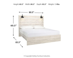 Cambeck Whitewash King Panel Bed, Dresser and 2 Nightstands - Ornate Home
