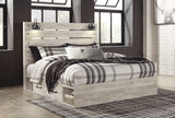 Cambeck Whitewash King Panel Bedroom Set w/ 2 Storage Drawers (Online Special Price) - Ornate Home
