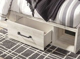 Cambeck Whitewash King Panel Bedroom Set w/ 2 Storage Drawers (Online Special Price) - Ornate Home