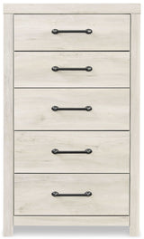Cambeck Whitewash King Panel Bedroom Set w/ 2 Storage Drawers (Online Special Price) - Ornate Home