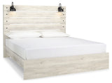 Cambeck Whitewash King Panel Bedroom Set with Dresser, Chest and 2 Nightstands (Online Special Price) - Ornate Home