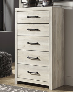 Cambeck Whitewash King Panel Bedroom Set with Dresser, Chest and 2 Nightstands - Ornate Home