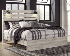Cambeck Whitewash King Panel Bedroom Set with Dresser, Mirror, Chest and 2 Nightstands - Ornate Home