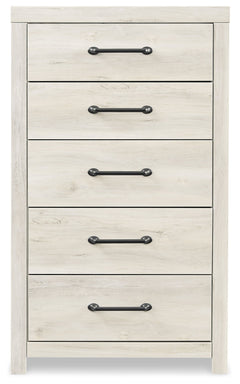 Cambeck Whitewash King Panel Bedroom Set with Storage, Chest and 2 Nightstands - Ornate Home