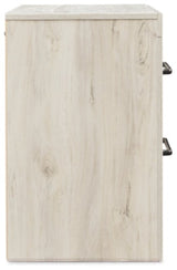 Cambeck Whitewash King Panel Bedroom Set with Storage, Dresser, Mirror, Chest and 2 Nightstands - Ornate Home