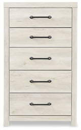 Cambeck Whitewash King Panel Storage Bed, Dresser, Mirror, Chest and Nightstand - Ornate Home