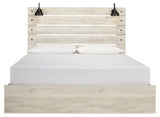 Cambeck Whitewash King Panel Storage Bed, Dresser, Mirror, Chest and Nightstand - Ornate Home