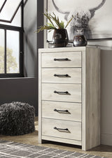 Cambeck Whitewash King Panel Storage Bed, Dresser, Mirror, Chest and Nightstand - Ornate Home