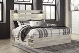 Cambeck Whitewash King Panel Storage Bed, Dresser, Mirror, Chest and Nightstand - Ornate Home