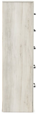 Cambeck Whitewash King Panel Storage Bedroom Set with Dresser, Mirror, Chest and 2 Nightstands - Ornate Home
