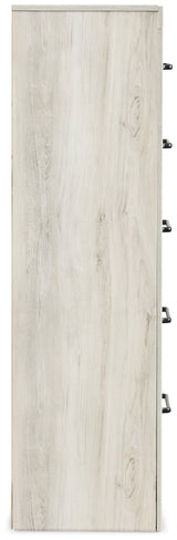 Cambeck Whitewash King Panel Storage Bedroom Set with Dresser, Mirror, Chest and Nightstand - Ornate Home