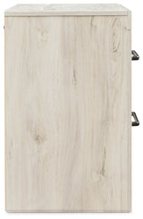 Cambeck Whitewash King Panel Storage Bedroom Set with Dresser, Mirror, Chest and Nightstand - Ornate Home