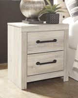 Cambeck Whitewash King Panel Storage Bedroom Set with Dresser, Mirror, Chest and Nightstand - Ornate Home