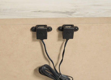 Cambeck Whitewash King Storage Bedroom Set with 2 Dressers, Mirror, and 2 Nightstands - Ornate Home