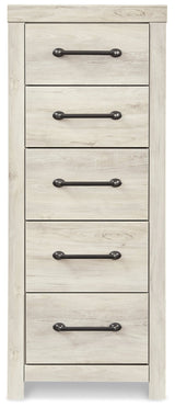 Cambeck Whitewash Narrow Chest of Drawers (Online Special Price) - Ornate Home