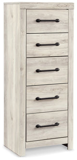 Cambeck Whitewash Narrow Chest of Drawers (Online Special Price) - Ornate Home