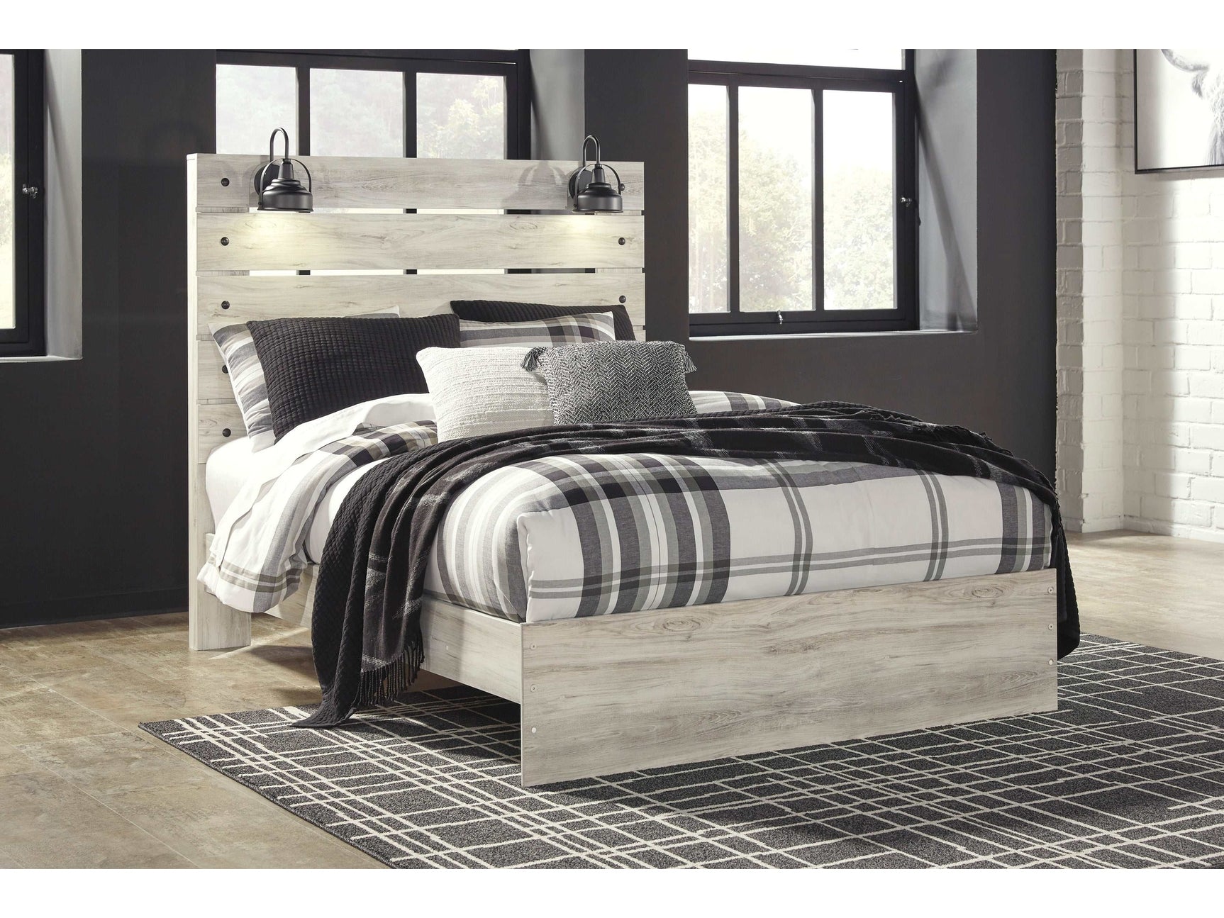 Cambeck Whitewash Queen Panel Bed (Online Special Price) - Ornate Home
