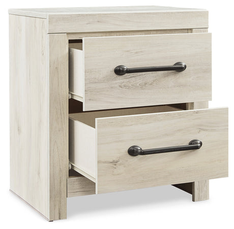 Cambeck Whitewash Queen Panel Bed with Storage, Dresser and Nightstand - Ornate Home
