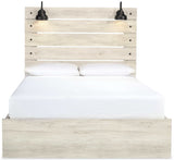 Cambeck Whitewash Queen Panel Bedroom Set w/ 2 Storage Drawers (Online Special Price) - Ornate Home