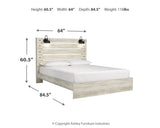 Cambeck Whitewash Queen Panel Bedroom Set with 2 Nightstands (Online Special Price) - Ornate Home