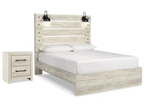 Cambeck Whitewash Queen Panel Bedroom Set with 2 Nightstands - Ornate Home