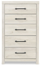 Cambeck Whitewash Queen Panel Bedroom Set with Dresser, Mirror, Chest and 2 Nightstands (Online Special Price) - Ornate Home