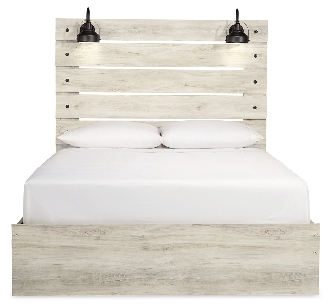 Cambeck Whitewash Queen Panel Bedroom Set with Dresser, Mirror, Chest and 2 Nightstands (Online Special Price) - Ornate Home