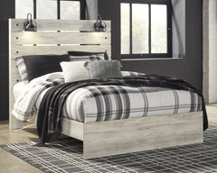 Cambeck Whitewash Queen Panel Bedroom Set with Dresser, Mirror and Nightstand - Ornate Home