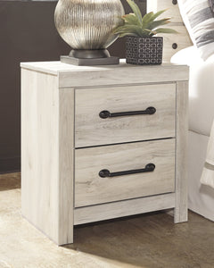 Cambeck Whitewash Queen Panel Bedroom Set with Dresser, Mirror and Nightstand - Ornate Home