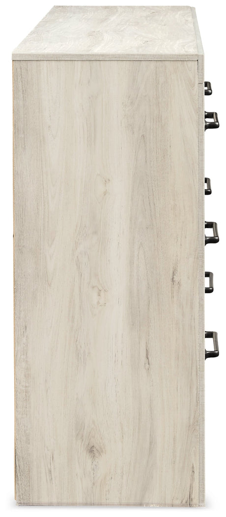 Cambeck Whitewash Queen Panel Bedroom Set with Dresser - Ornate Home