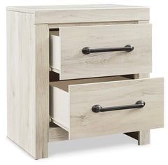 Cambeck Whitewash Queen Panel Bedroom Set with Storage, Chest and Nightstand - Ornate Home