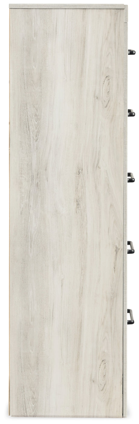 Cambeck Whitewash Queen Panel Bedroom Set with Storage, Dresser, Mirror, Chest and 2 Nightstands - Ornate Home