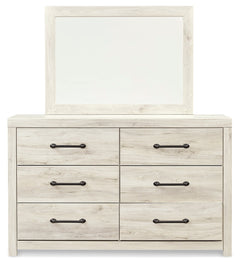 Cambeck Whitewash Queen Panel Bedroom Set with Storage, Dresser and Mirror - Ornate Home
