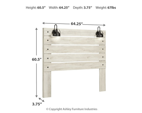 Cambeck Whitewash Queen Panel Headboard, Dresser, Mirror, Chest and Nightstand - Ornate Home