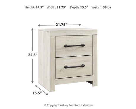 Cambeck Whitewash Queen Panel Headboard, Dresser, Mirror, Chest and Nightstand - Ornate Home