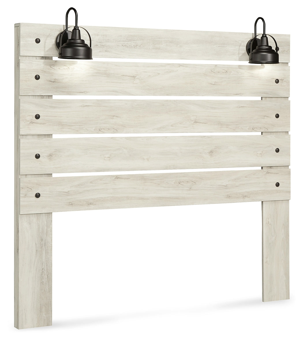 Cambeck Whitewash Queen Panel Headboard, Dresser, Mirror, and Nightstand - Ornate Home