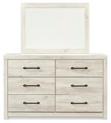 Cambeck Whitewash Queen Panel Storage Bed, Dresser, Mirror, Chest and 2 Nightstands - Ornate Home