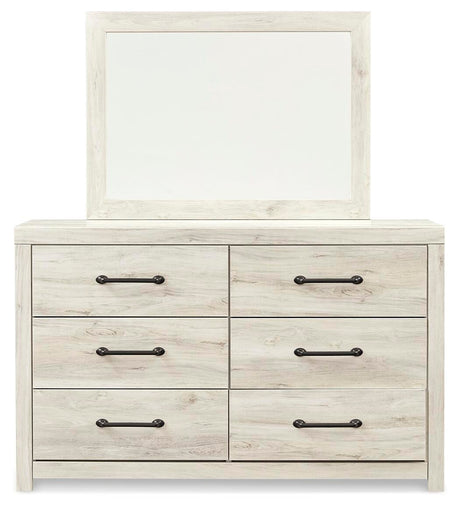 Cambeck Whitewash Queen Panel Storage Bed, Dresser, Mirror, Chest and 2 Nightstands - Ornate Home