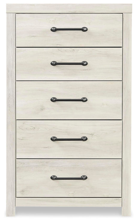 Cambeck Whitewash Queen Panel Storage Bed, Dresser, Mirror, Chest and 2 Nightstands - Ornate Home