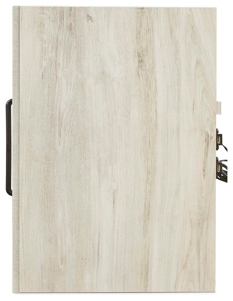 Cambeck Whitewash Queen Panel Storage Bed, Dresser, Mirror, Chest and 2 Nightstands - Ornate Home