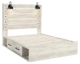 Cambeck Whitewash Queen Panel Storage Bed, Dresser, Mirror, Chest and Nightstand (Online Special Price) - Ornate Home