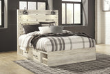 Cambeck Whitewash Queen Panel Storage Bed and 2 Nightstands (Online Special Price) - Ornate Home