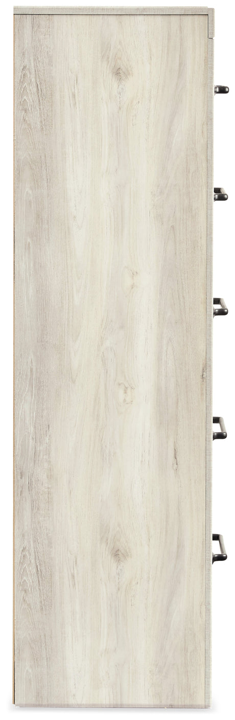 Cambeck Whitewash Queen Panel Storage Bedroom Set with Dresser, Chest and 2 Nightstands - Ornate Home