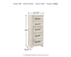 Cambeck Whitewash Queen Panel Storage Bedroom Set with Dresser, Chest and 2 Nightstands - Ornate Home